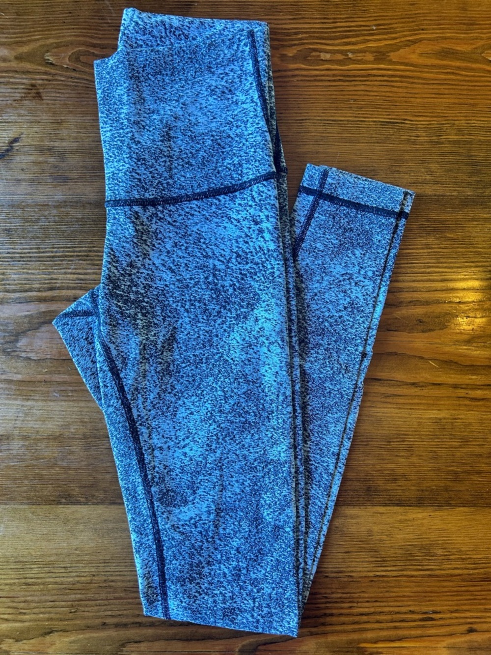 Lululemon‎ Wunder Under HR Black Marled Leggings 6 Small